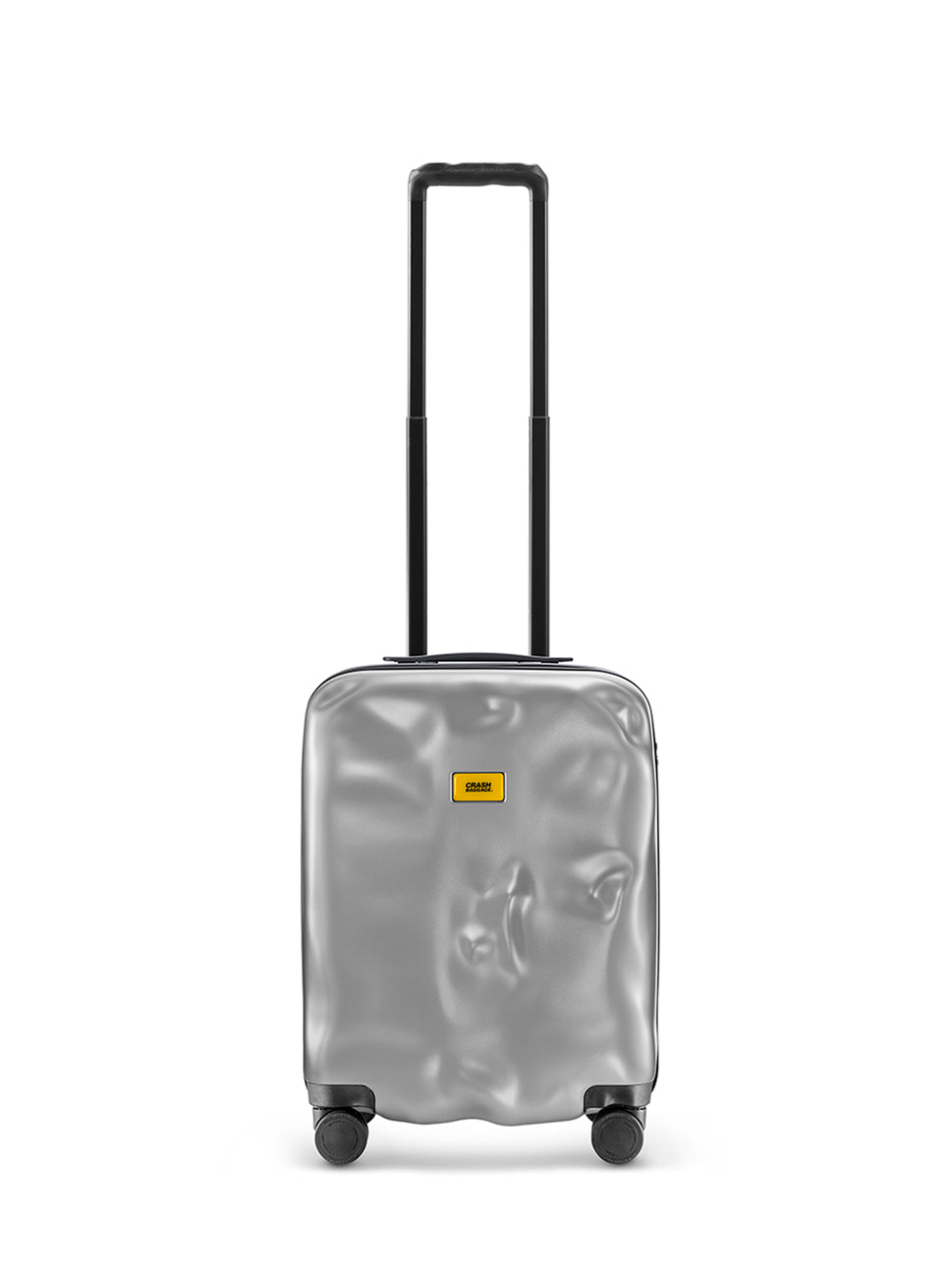 Crash Baggage Icon 4 Wheel Cabin Luggage Trolley Silver 20" Polycarbonate