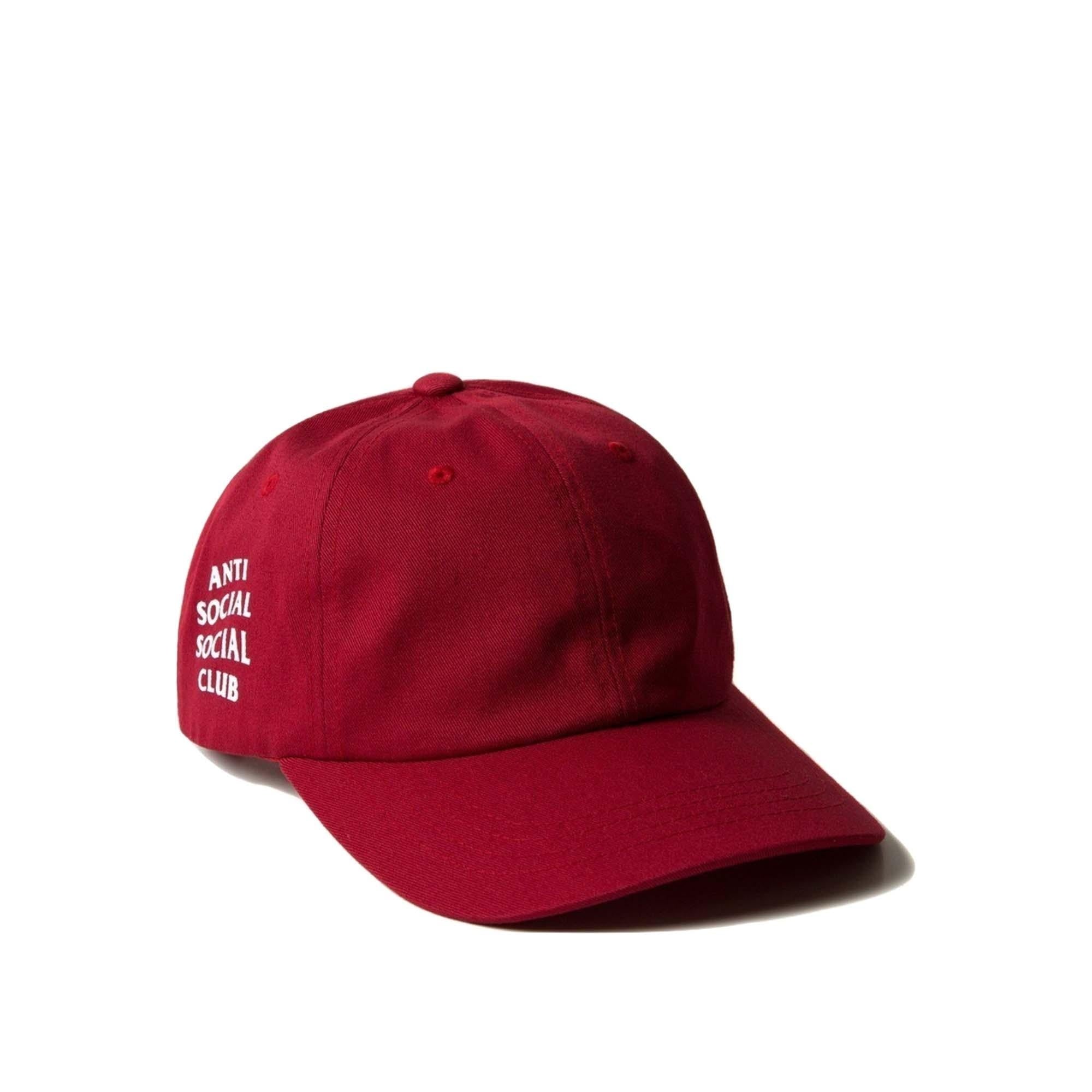 Buy Anti Social Social Club Assc Get Weird Cranberry Cap Online