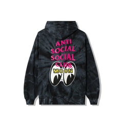 Anti Social Social Club ASSC x Mooneyes Stacked Tie Dye Hoodie Black