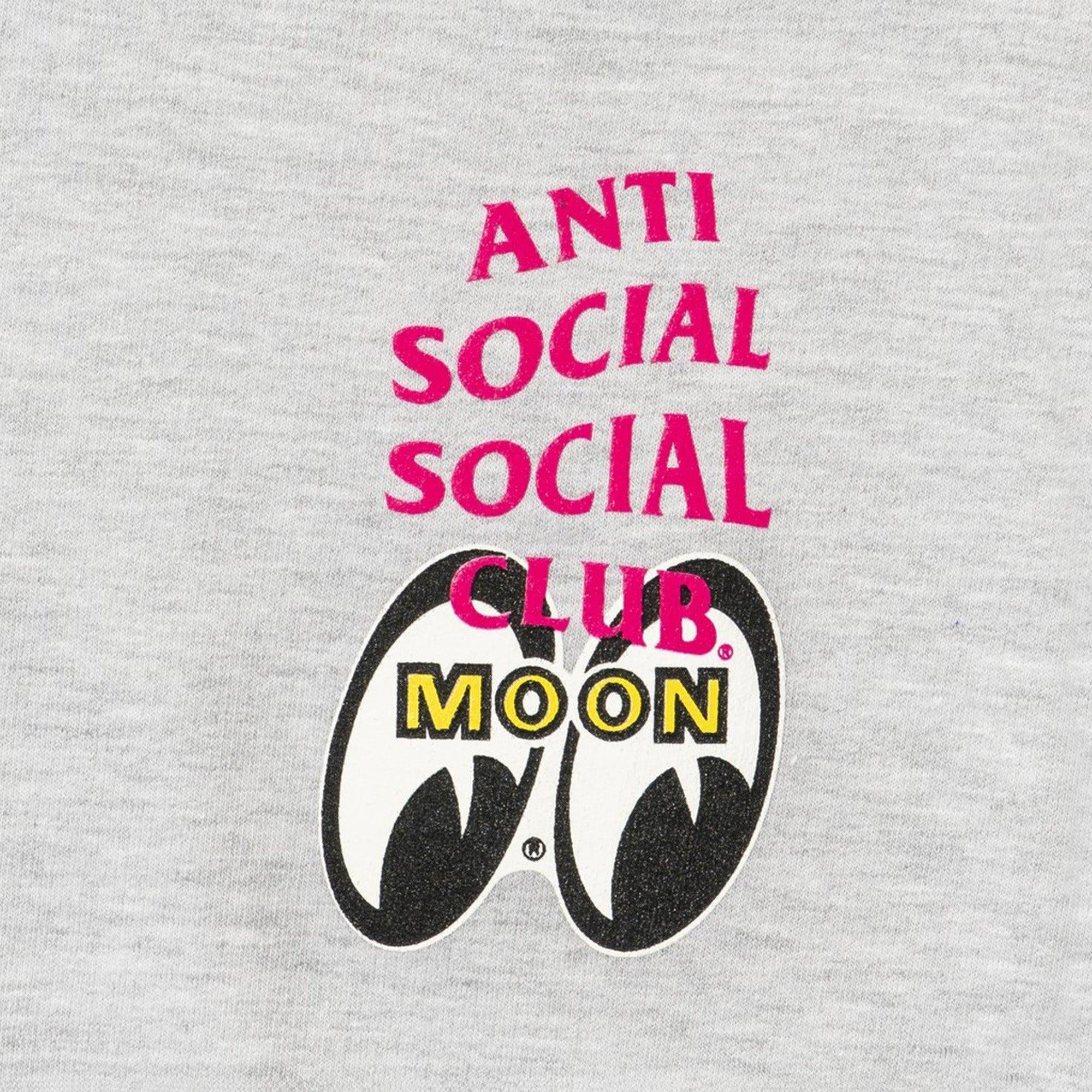 Buy Anti Social Social Club Assc X Mooneyes Stacked Hoodie Grey Online