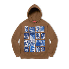 Buy Supreme Supreme Collage Grid Hooded Brown Hooded Sweatshirt Online