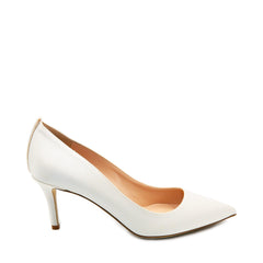 Buy SJP by Sarah Jessica Parker Fawn White Satin Pumps 70mm Online