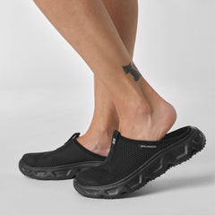 Salomon REELAX SLIDE 6.0 Women's Recovery Shoes Black