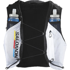 Salomon ADV SKIN 5 RACE FLAG with flask bottles Unisex Running Vest Black