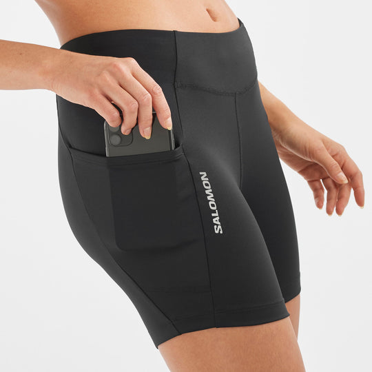 CROSS RUN Women's Short Tights Black