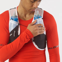 Salomon S/LAB PULSAR 3 with flask bottles Unisex Running Vest Black