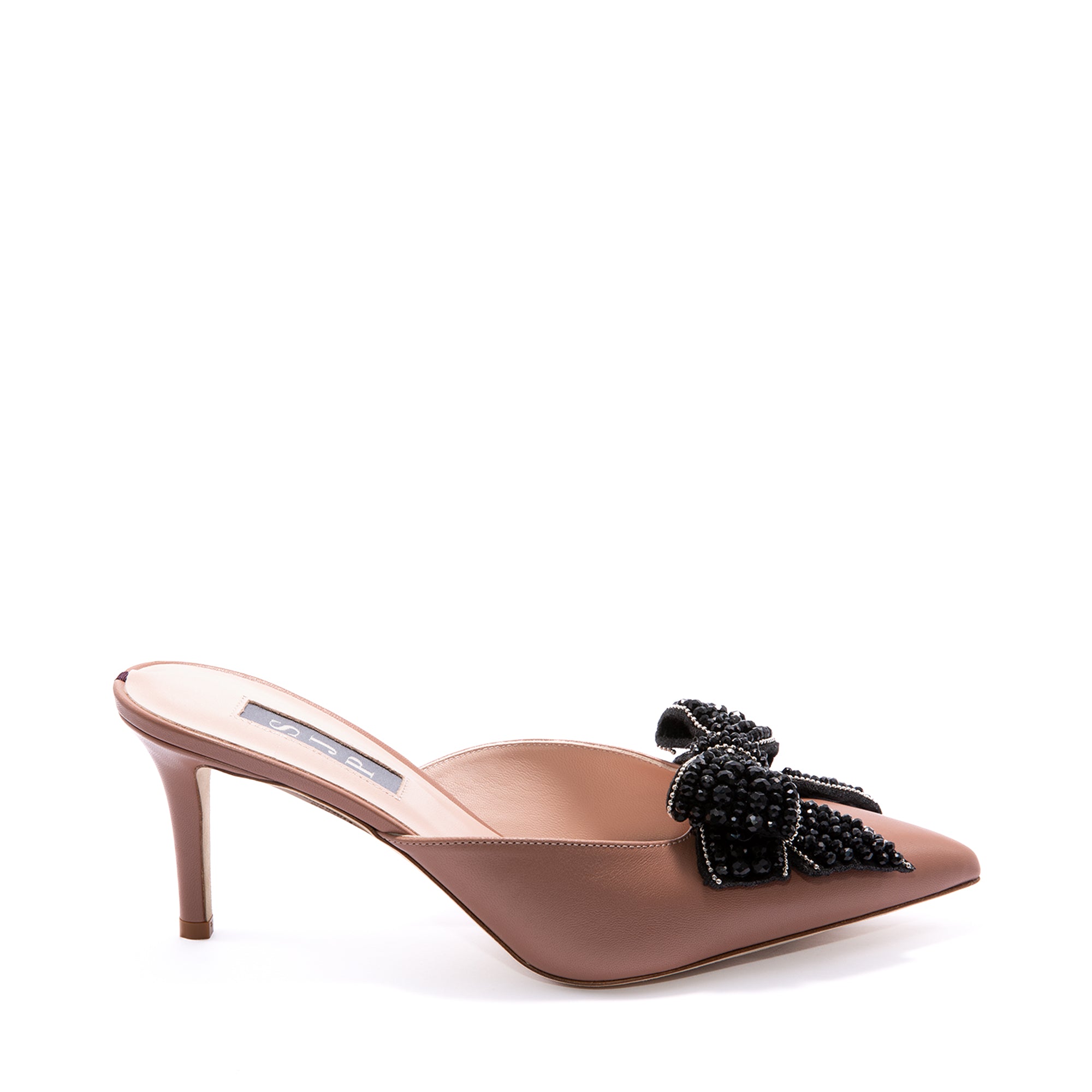 SJP by Sarah Jessica Parker Marvel 70mm Nude Leather Mules