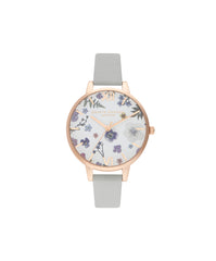 ساعة أوليفيا بيرتون باللون الأبيض / الأزهار