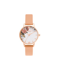 White/Floral/Stone Watch