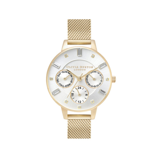 Olivia Burton Silver/White/Stone Watch