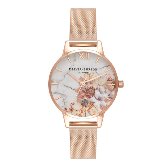 Olivia Burton White/Floral Watch