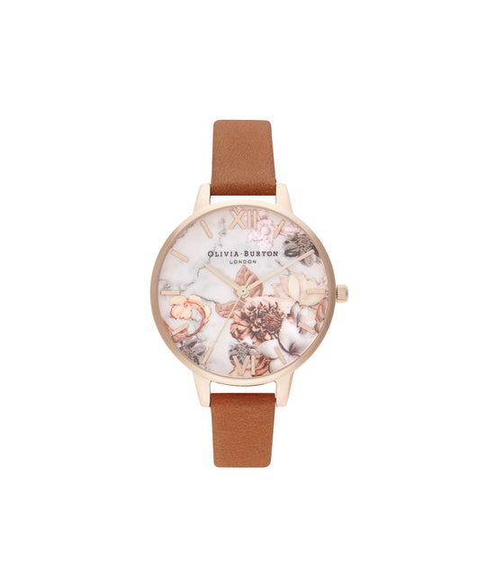 Olivia Burton White/Floral Watch