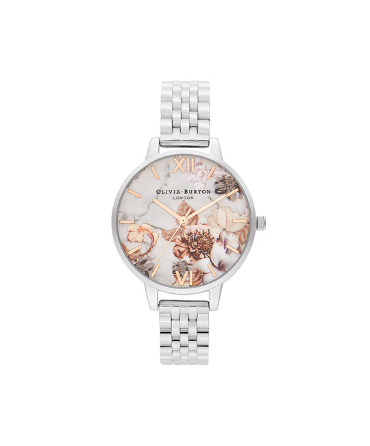 Olivia Burton White/Floral Watch
