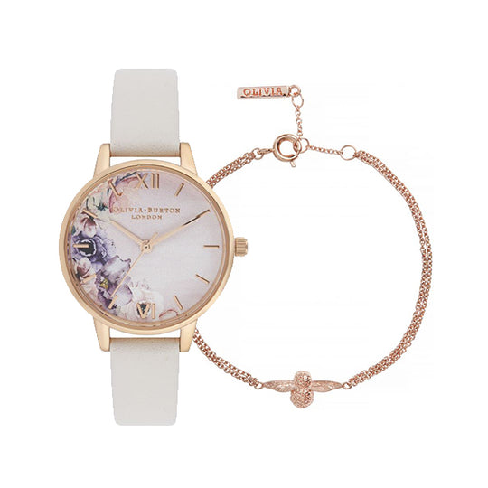 Olivia Burton Pink/Floral Watch