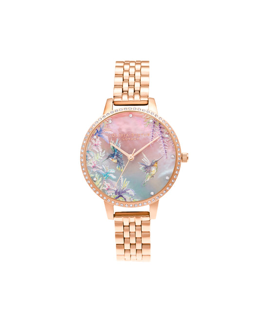 Olivia Burton Pink/Green/Stone Watch