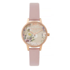 Olivia Burton Silver/Floral Watch