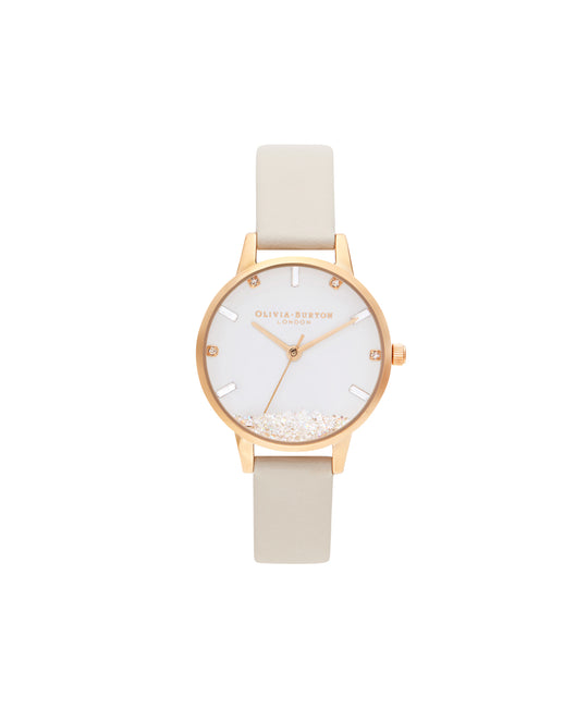 Olivia Burton White/Stone Watch