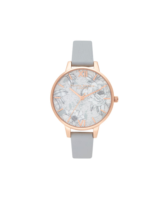 Olivia Burton Grey Terzo/Floral Watch