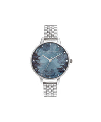 Olivia Burton Blue/Floral Watch