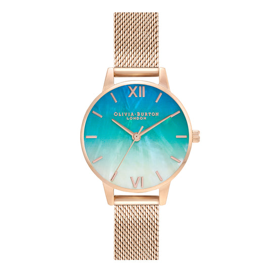 Olivia Burton Teal/White Watch