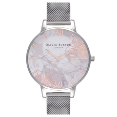 Olivia Burton White/Rose Gold Watch