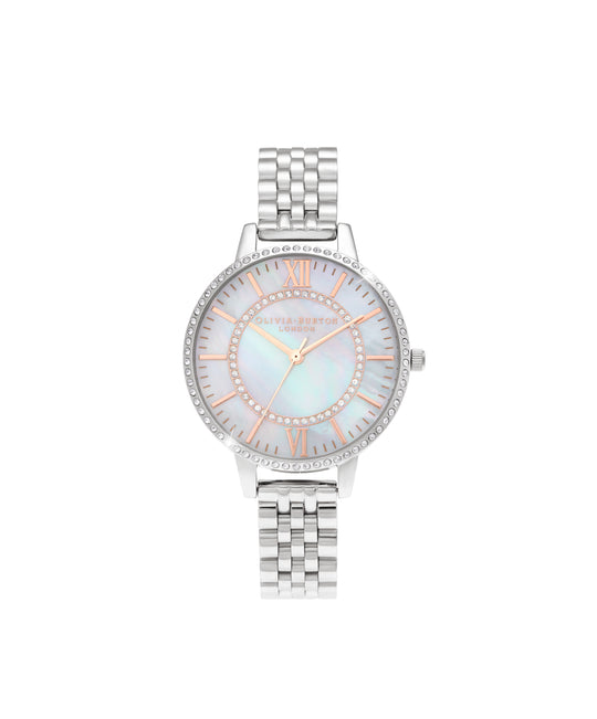 Olivia Burton White/Stone Watch
