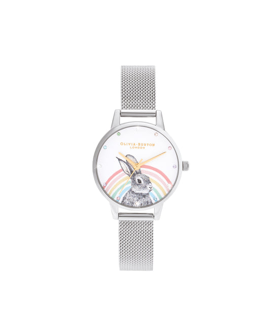 Olivia Burton White/Stone Watch