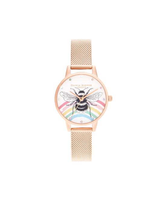 Olivia Burton White/Stone Watch