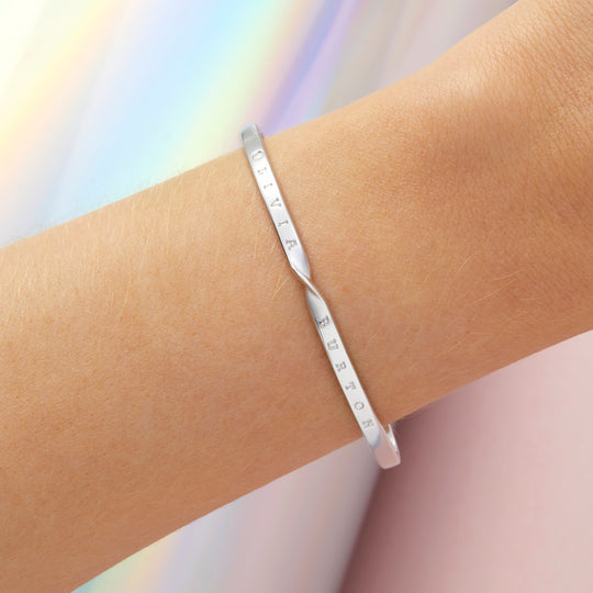 Olivia Burton Silver Bangles