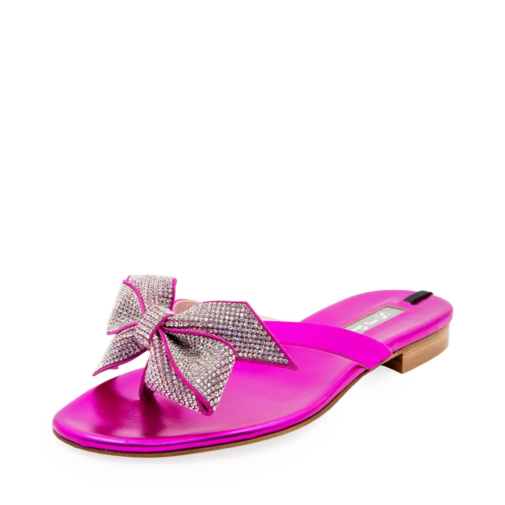 Paley Slide Candy Satin Slippers 10mm - InstaRunway.com