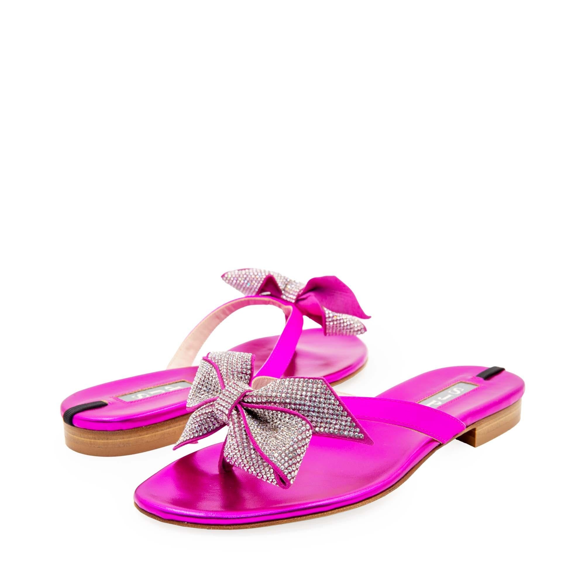 Paley Slide Candy Satin Slippers 10mm - InstaRunway.com