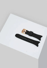Golden Concept Apple Watch Strap Series 7 Black/Rose Gold 41mm