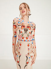 Temperley London Toledo Dress Almond Mix 00COHEV4426A