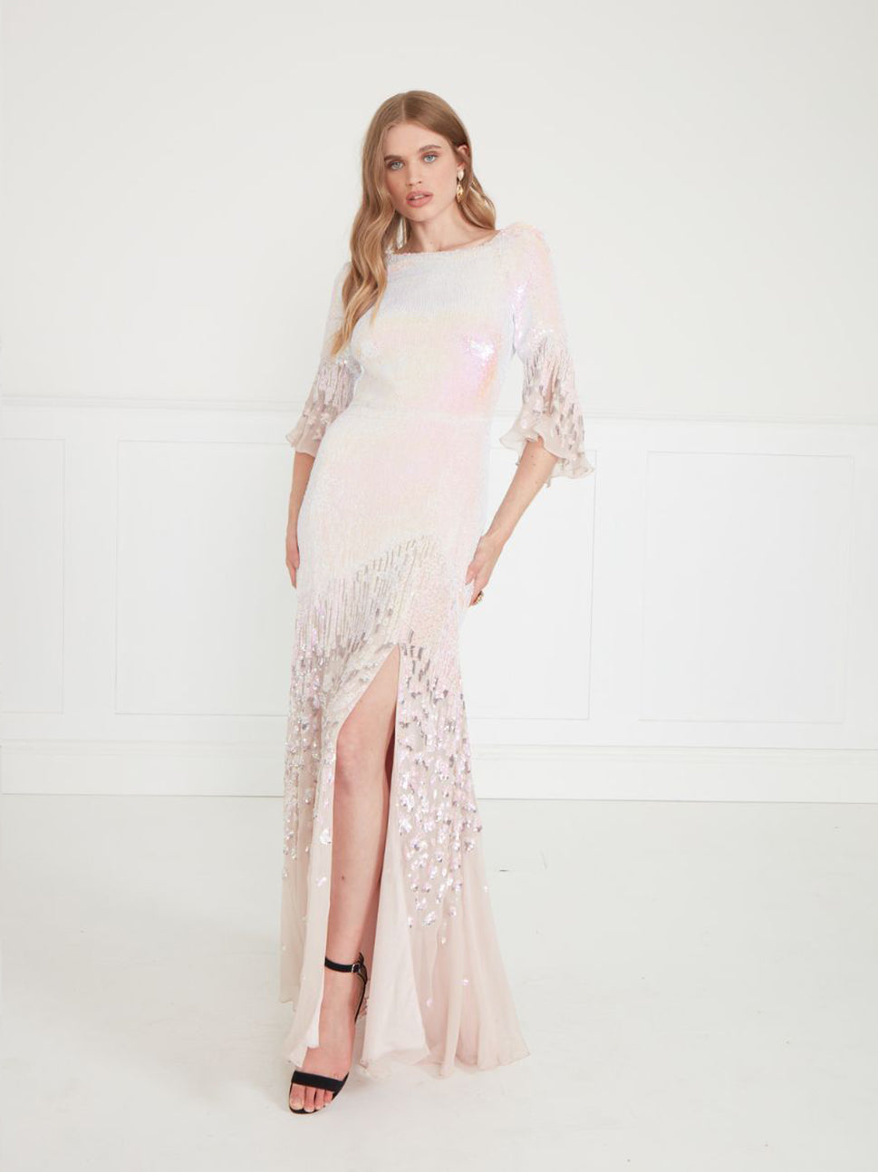 Temperley London Celestial Dress Iridescent Lilac 20UHEV52341