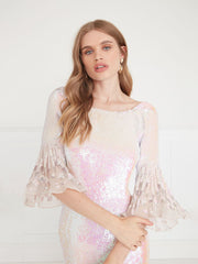 Temperley London Celestial Dress Iridescent Lilac 20UHEV52341