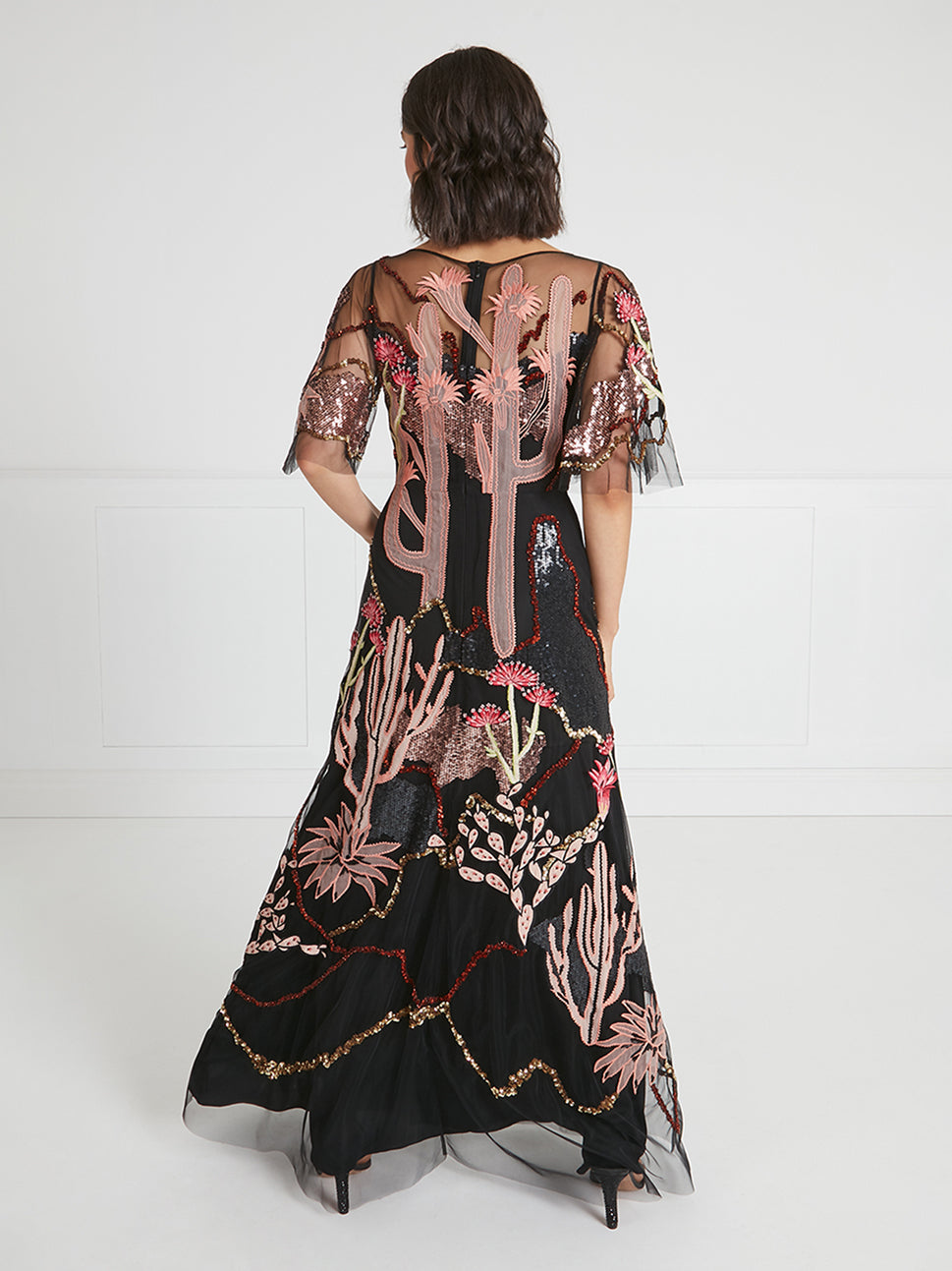 Temperley London Addison Long Dress Black 22AWADD54371