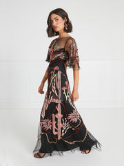 Temperley London Addison Long Dress Black 22AWADD54371