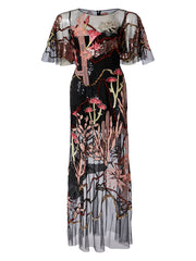 Temperley London Addison Long Dress Black 22AWADD54371