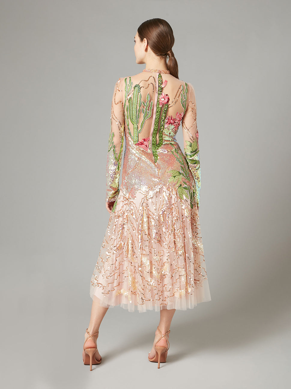 Temperley London Addison Midi Dress Rosewater 22AWADD54372