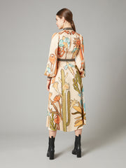 Temperley London Palomino Print Shirt Dress Sand Mix 22AWPAM54392