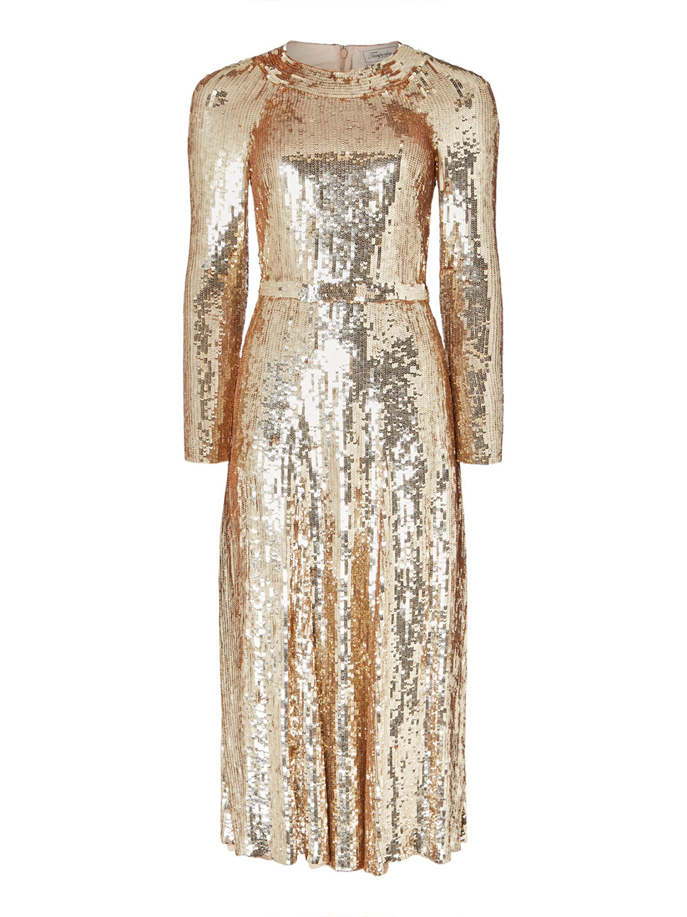 Temperley London Ray Sequin Dress Gold 22AWHEV52572