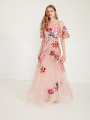 Temperley London Petal Gown Blush 22AWHEV53008A