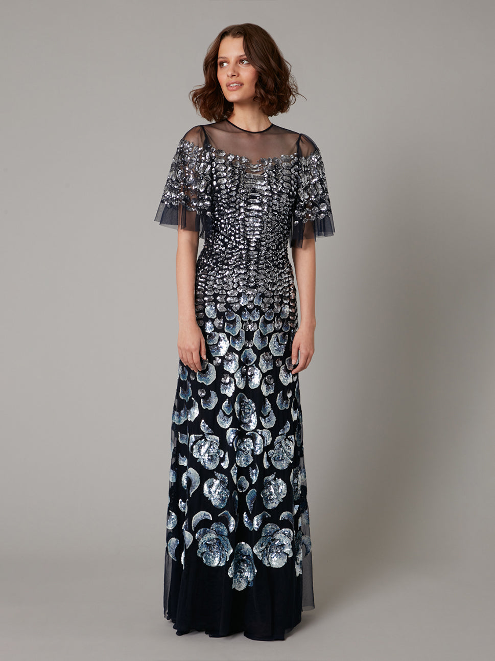 Temperley London Piper Gown Midnight 22SSPPP53648B