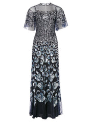 Temperley London Piper Gown Midnight 22SSPPP53648B