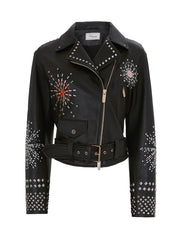 Temperley London Rebel Leather Jacket Black 22SRBL53295