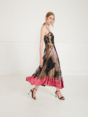 Temperley London Opera Strappy Dress Black Mix 00COHEV53087