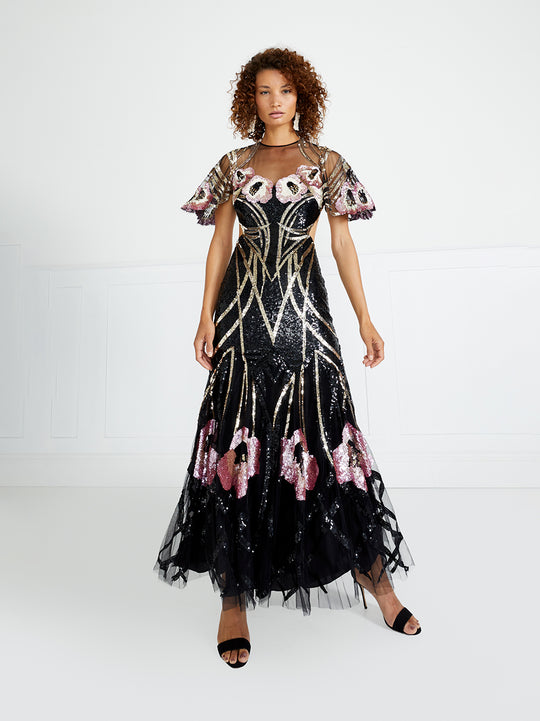 Temperley London Natalia Gown Black