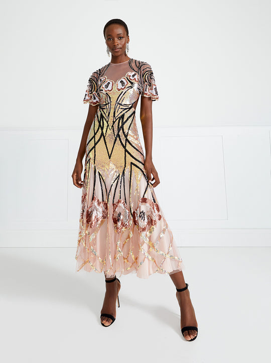 Temperley London Natalia Gown Rosewater