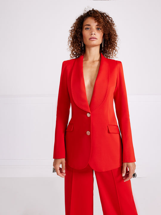 Temperley London Oaklee Jacket Poppy Red