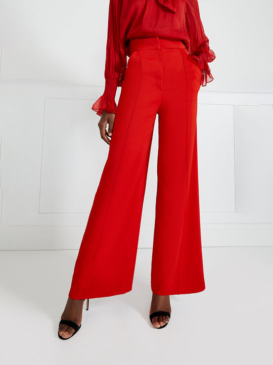 Temperley London Oaklee Trouser Poppy Red